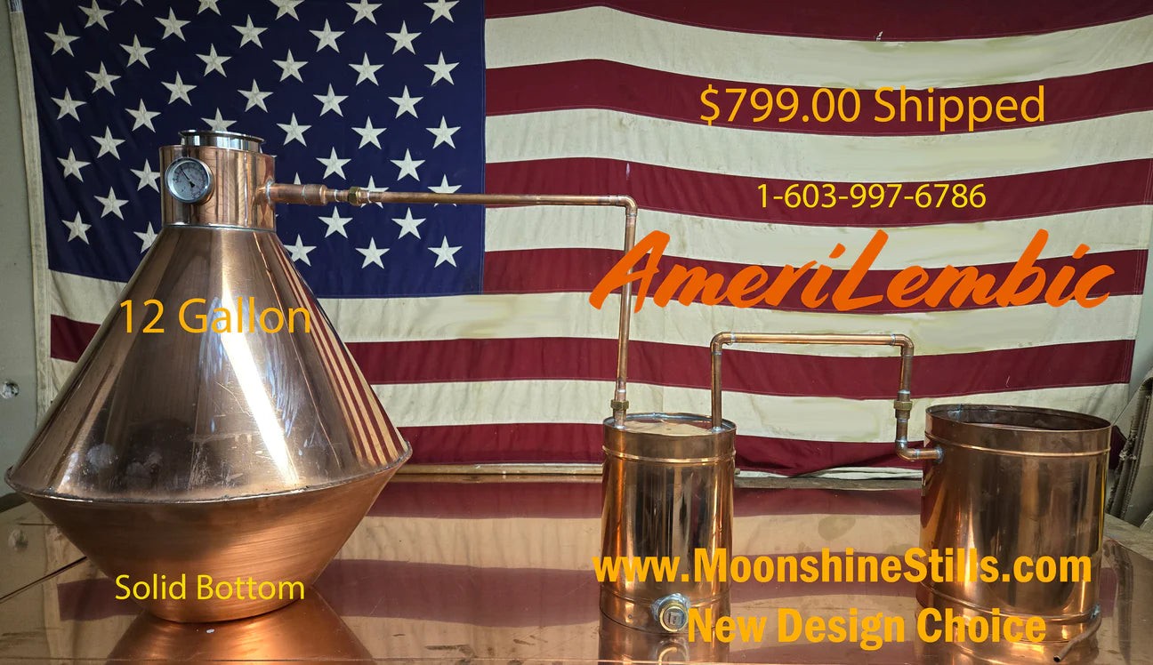 The 15-Gallon Diamond Alembic — diamond-shape copper essential oil still